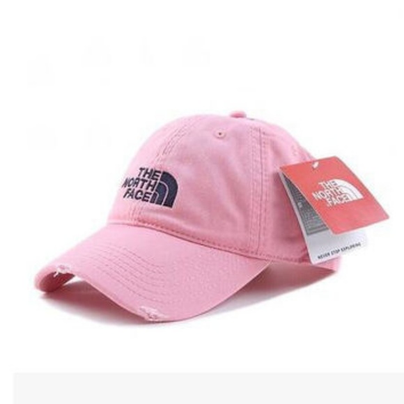 North Face Cap Pink Classic Vintage NEW.Unisex - Picture 2 of 3